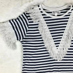 Say What? Say What Plus Size Cotton Fringe Striped T-Shirt NEW Size 1X Photo 6