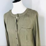 Evereve  Braeve Green Hi Low Tunic Blouse Small Photo 2