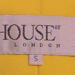 House Of CB  London Womens Uma Sheath Dress Yellow Asymmetric Cocktail Formal S Photo 4