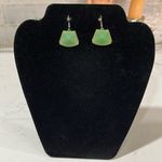Mint Green Geometric Earrings Photo 1