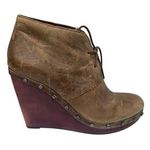 Dr. Scholl's Original Collection Leather Wedge Booties in Brown Size 7.5 Photo 0