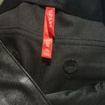 Spanx NWT  II Slim‎ Straight Faux Leather Pants Luxe Black Pull On Shaping Photo 6