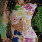 With Jean WITH JÉAN Hermana Mini Dress, Viola Tricolor, Small Photo 0