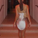 ZARA  NWT metallic thread pale pink mini skirt Photo 11