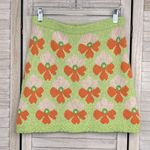 ZARA Sweater Knit Mini Skirt Bold Floral-Small Photo 0