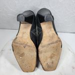 Facade Zena Ankle Boots Womens 10 Black Leather Gathered Snap Platform Heeled Photo 11