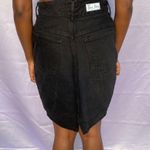 Vtg high waisted black denim skirt size 11 Photo 2