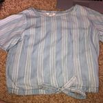 These Three Boutique Blue As White Stripped Shirt  Photo 0