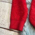 Bailey44 Bailey/44 Red Fuzzy Heart Button Cardigan Sweater sz S Photo 3