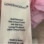 Love Shack Fancy NWT Ivoire Cotton Silk Mini Dress in Pink Blossom Photo 14