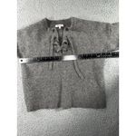 Madewell  Merino Wool Lace Up Sweater Women Medium Pullover Long Sleeve Y2K‎ Photo 2
