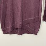 Athleta NWT Criss Cross Sweatshirt Dress Purple Plum Size SMALL Modal Mini Dress Photo 5