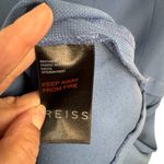 Reiss  Nikita Panel Fit and Flare Belted Blue Dress Photo 5