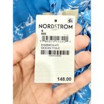 WAYF NWT  Angelina Floral Surplice V-Neck Maxi Wrap Gown Ocean Blue Womens Size S Photo 4