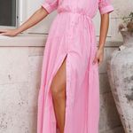 Hello Molly along the shore Maxi dress in pink size large Photo 0