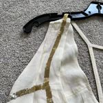 Diesel  Womens Sequins Sexy Clubwear Top Sleeveless Tank Cami Size XXS Lvory Photo 3