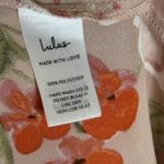 Lulus  Dress Womens Large Pink Floral Satin Cowl Neck Slip Maxi Formal Gown Photo 10