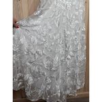 Lulus NWT  Precious Romance White Embroidered Off-the-Shoulder Maxi Dress Bride 6 Photo 6