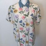 Bill Blass Jeans Vintage floral short sleeve button down shirt Photo 0