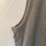 Veronica M  Double Layer Tan Gray Tank Top Photo 2