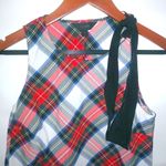 J.Crew  2 Red Green Diagonal Plaid Tunic Top Photo 1