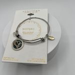 Unwritten  Enamel Sisters  Bangle Bracelet in Silver/Rose Gold MSRP $55 NWT Photo 3