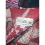 Vintage North Style Aztec Southwestern Wool Blend Multicolored Jacket size Large Red Photo 10