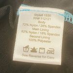 Love Your Assets Spanx Power Suit Swim One Piece Halter Size XL Black Zebra Trim Photo 3