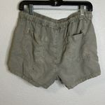 Quince Vintage Wash Tencel Utility Shorts Size Medium Green Photo 2