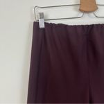 Theory  | Plum Purple Slim Leg Dress Pants Elastic Waist Size 8 Photo 3