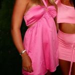 MORE TO COME Kristen Halter Mini Dress in Pink Size XL Photo 3