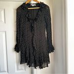 Hill House Bridget Polka Dot Long Sleeve Mini Dress Photo 4