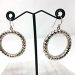 Sterling Silver Diamond cut  hoop earrings, 9.6g Photo 5