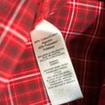 Van Heusen -Red and White Plaid Long Sleeve Button Down Shirt EUC Photo 5