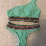 SheIn Aqua Bikini Set Photo 2
