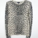 J.Crew MERCANTILE ANIMAL PRINT PULLOVER CREW NECK SWEATER TOP XS Photo 0