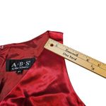 ABS Allen Schwartz ABS By Allen Schwartz Brocade Red Floral Dress Size 12 Formal Regal Fancy Photo 8