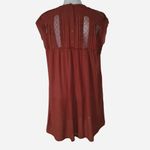 Anthropologie See U Soon Size S Burnt Orange Boho Lace Babydoll Mini Dress Photo 3