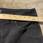 Old Navy  Jeans Womens 14 Power Straight Black High Rise Stretchy Raw Hem Ankle Photo 4