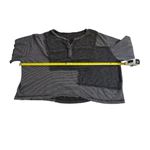 POL  Women's Charcoal Patchwork Long Sleeve Top Photo 2