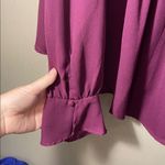 Kaari Blue  large pleat tuck smock Deep purple wine Blouse Photo 2