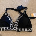 Kona Sol Black And Floral Bathing Suit Photo 0