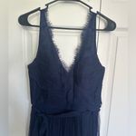 Anthropologie BHLDN Hitherto x  Fleur Dress, size 10, navy blue tulle and lace Photo 7