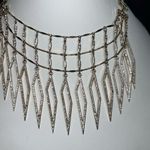 Sequin Jewelry Vintage Gold and Crystal Collar Statement Necklace (see pics and Photo 1