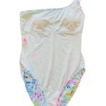 Lilly Pulitzer Larue One-Piece Swimsuit Multi Sink Or Swim Size 6 Photo 4