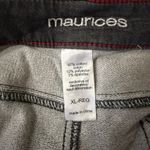 Maurice's XL Distressed Gray Wash Denim Jeans Womens XL Regular Size Photo 3