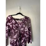 Daisy Fuentes Y2k Vintage Twist Front Tie Dye Print Going Out Top Fairy Size L Photo 5