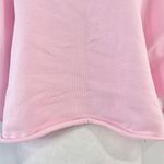 BP New  Flower Embroidered Short Sleeve Cropped Sweatshirt Pink Photo 6