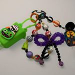 ๐ Handmade Halloween Beaded Keychain Charm ๐ป Purple Photo 0