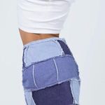 Princess Polly Catherine Patchwork Denim Skirt Photo 3